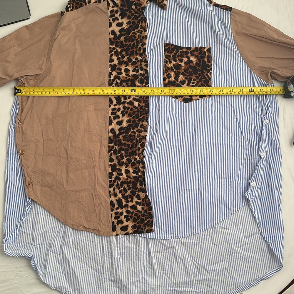 Unbranded Multicolor Mixed Print Button Down Shirt - image 5